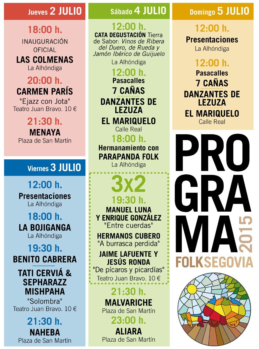 Programa del Folk Segovia