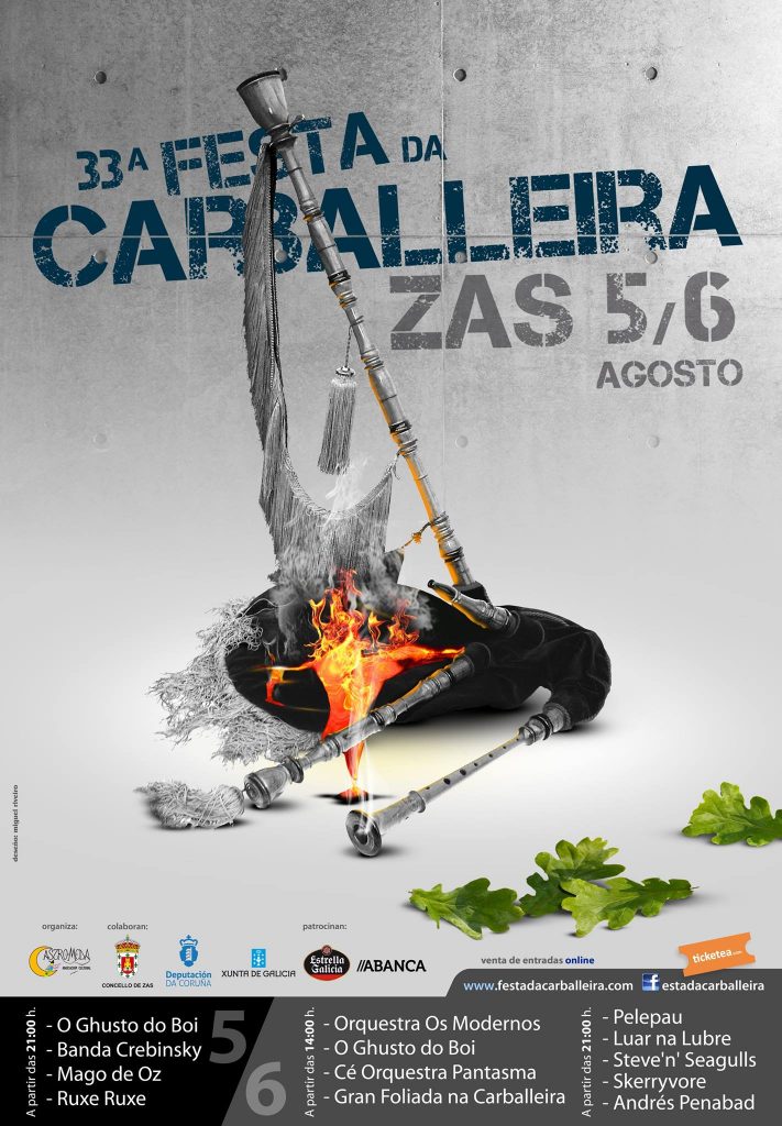 Cartel de la 33ª Festa da Carballeira