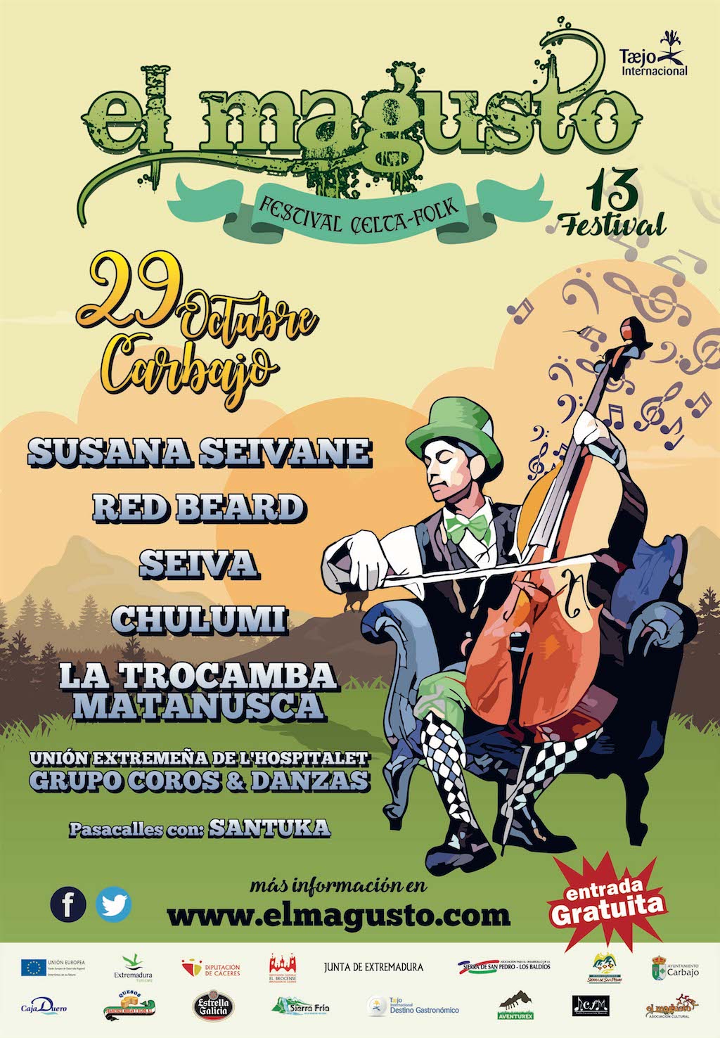 Cartel del Festival Celta-Folk "El Magusto" 2016